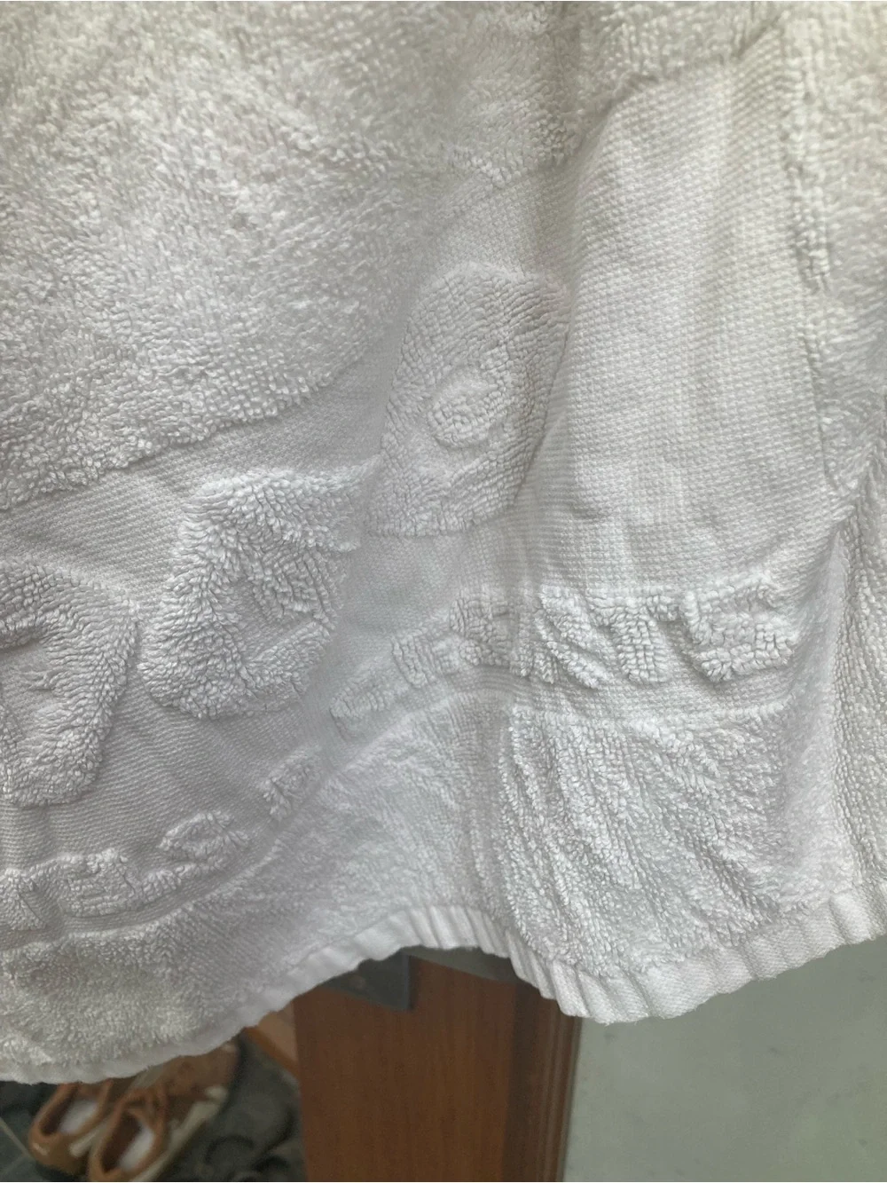 Soft White Terry Cloth Bath Towel - Plush, Absorbent